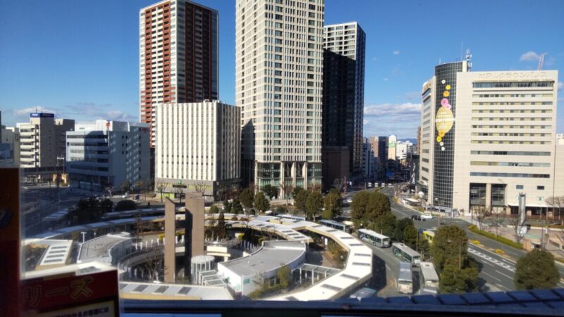 浜松駅五味八珍カウンター席からの眺め