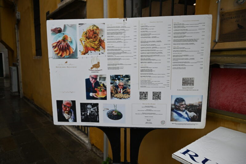 Al Colomboのメニュー