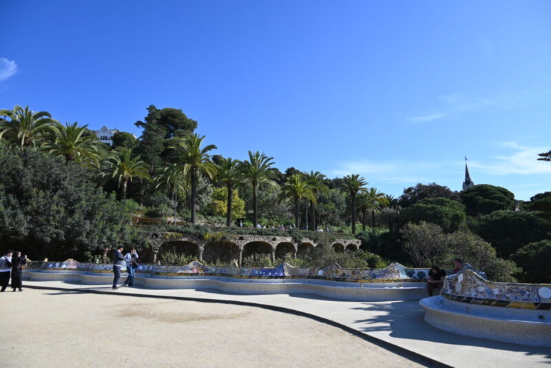 グエル公園の中央テラス