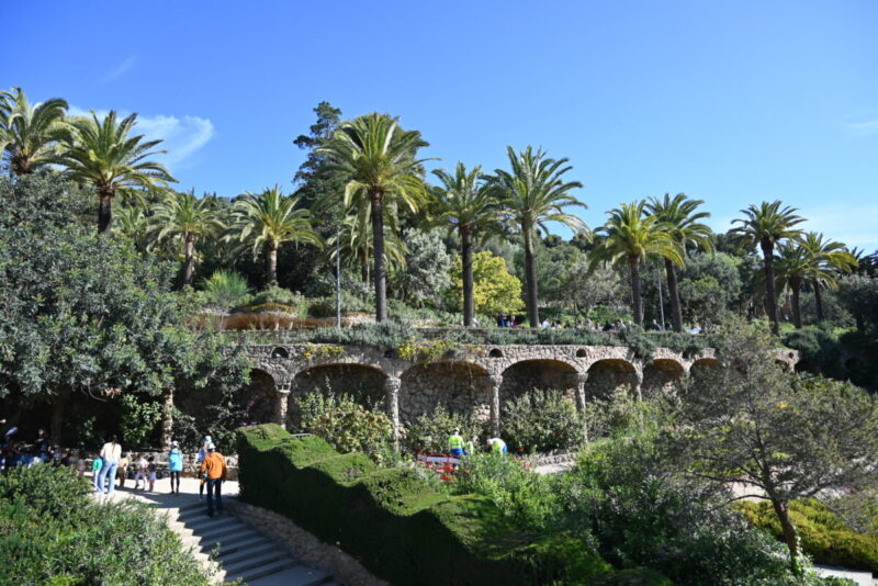 グエル公園の柱廊