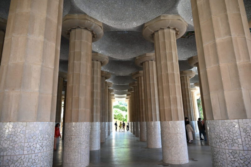 グエル公園の列柱ホール