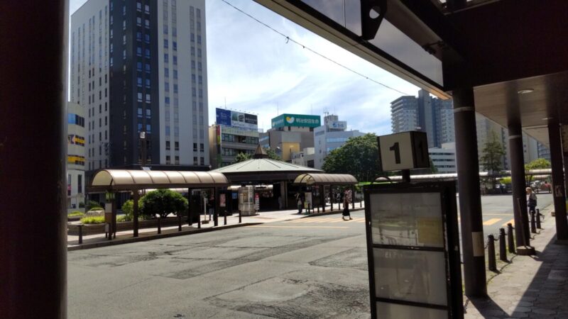 盛岡城方面のバス
