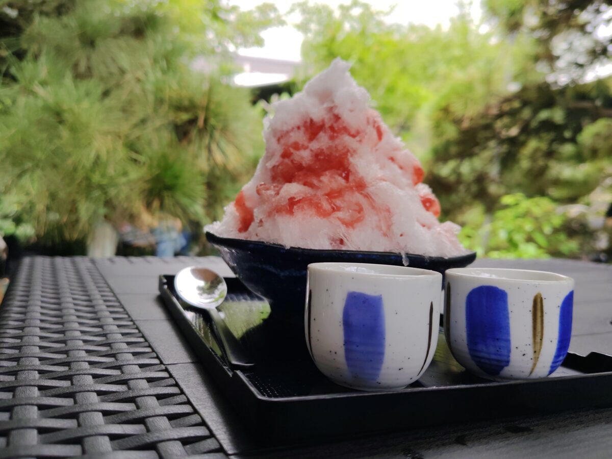 すぎのや珈琲のいちごかき氷