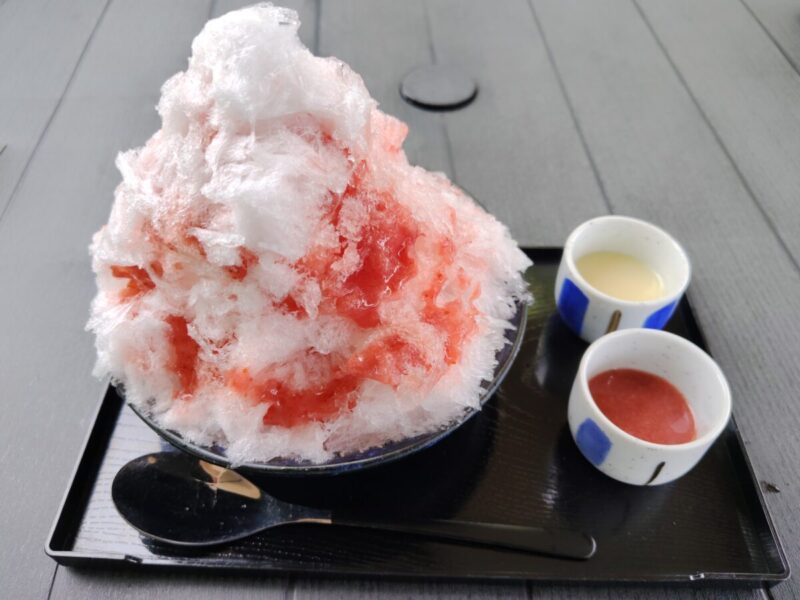 すぎのや珈琲のいちごかき氷