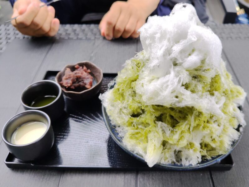 すぎのや珈琲の抹茶かき氷
